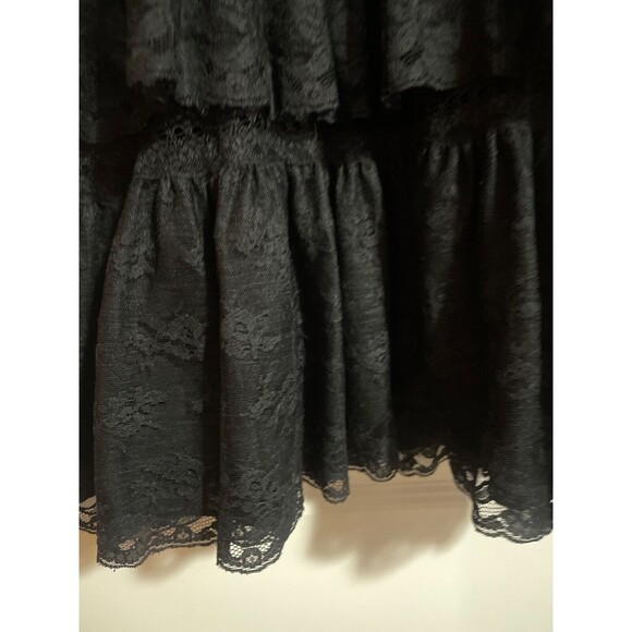 Doen Oralie Lace Tiered Dress size S NWT A-Line Black Witchy Whimsigoth - Picture 10 of 15